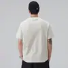 Camiseta Casual Solta de Manga Curta da Moda para Homens, Novo Estilo de Verão, Versátil para Jovens, Lavada, Simples Gola Redonda Pulôver