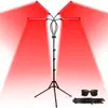 Nuevo Producto Lámpara de Fisioterapia de Pie con Trípode 180 LEDs 4 Cabezales Lámpara de Tratamiento con Temporizador Luz Roja Lámpara de Fototerapia 660Nm850