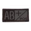 Parche de tela con sello de identificación CS para exteriores, parche con sello de tipo sanguíneo, bordado 3D con gancho y bucle, pegatina POS, sello, sello para sombrero, sello de moral de rescate