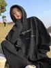 Sudadera con Capucha para Mujer Primavera y Otoño 2025 Nueva Delgada Holgada Estilo Perezoso Casual Pullover Manga Larga Tendencia Otoño e Invierno