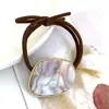 Anillos para el Cabello Elegantes y Simples de Estilo Francés Exquisitos Lujo Ligero Cuerda para el Cabello de Gama Alta Goma para el Cabello Cuerda para el Cabello Adulta Femenina