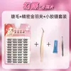 Nuevas Pestañas Postizas de Mariposa, Transparentes, Ligeras y Flexibles, Pestañas Superiores, Pelo Suave de Cómic, Pequeños Mechones para Principiantes