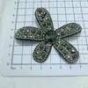 Pasador de Flor de Cinco Pétalos 3D con Pedrería de Lujo Ligero Estilo Coreano Accesorios para Ropa Piezas para Joyería DIY Venta al por Mayor