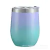 Comercio Exterior Taza de Acero Inoxidable al Vacío de 12 oz para Vino Tinto Cerveza Taza con Forma de Huevo Cáscara de Huevo Taza de Café con Aislamiento Frío