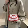 Bolso de Hombro Cruzado de Lujo Discreto Color Rosa Dulce con Lazo Novedad 2026 para Mujer