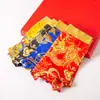 Ropa interior de algodón puro para hombre con estampado de dragón dorado al por mayor, Calzoncillos tipo bóxer con estampado de dragón amarillo, Calzoncillos de personalidad para jóvenes