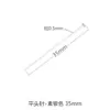 S925 Sterling Silver Flat Needle diy Acessórios Agulha Jóias Prata Agulha Brinco Pulseira Frisada Agulha em forma de T Agulha Material de Agulha Plana