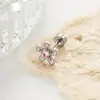 Aretes de Titanio para Hélix Estilo Coreano Nicho Ins Flor de Margarita Sencillos Versátiles Doble Cabeza Rosca Hensen