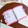 Livro de Colorir Cenário de Mola Dupla Finalidade 2 em 1 DIY Infantil Pintura com Adesivos Miniatura Livro Silencioso