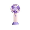 Verano Nuevo Recargable Vertical Simple Dibujos Animados Portátil Pequeño Ventilador Portátil Tres Velocidades Exterior Interior Ventilador Venta al por Mayor