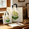 Sacolas de Plástico Verdes Escuras de Alta Qualidade Personalizadas para Lojas de Roupas, Espessadas e à Prova d'Água, Podem Ser Impressas com Logo