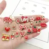 1 Peça de Acessório de Joia Esmaltado Vermelho, Peixe Marinho Animal Esmaltado DIY Pingente de Colar Pulseira Acessório de Joia Atacado
