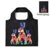 Bolsa de Protección Ambiental Explosiva Transfronteriza Serie de Pinturas Famosas Van Gogh Estrella Bolsa de Compras Plegable de Dibujos Animados Bolsa de Almacenamiento Portátil