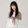 26 Nuevos Modelos de Primavera y Verano de Pañuelos de Punto Calados, Bufandas Triangulares de Punto Multiusos, Chalecos Casuales y Versátiles para Habitación con Aire Acondicionado para Mujer