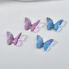 Colgante de resina transparente con purpurina de mariposa súper hada, para hacer tú mismo, pendientes, pulseras y collares, accesorios de material
