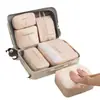 Bolsa de Armazenamento de Viagem em Cetim Maleta Sub-embalagem de Roupas Bolsa para Terno Armazenamento de Roupas Íntimas Sapatos e Bolsa de Passeio Portátil de Viagem