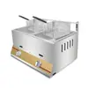 Freidora de Gas Comercial Shuangjunma Freidora de Gran Capacidad para Churros, Papas Fritas y Brochetas Venta Directa de Fábrica Modelo Nuevo Transfronterizo