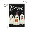 Banderas de Jardín de Halloween Transfronterizas, Lindas Decoraciones Festivas de Fantasmas, Banderas para Jardín y Patio, Banderas de Bienvenida para la Puerta Principal