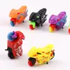 Motocicleta de fricción simulación motocicleta de inercia genial coche de plástico pequeño coche de juguete para tirar hacia atrás regalo para niños