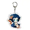 Man Yun Cazador de Demonios: Llavero de Mascota Kimetsu No Yaiba Anime Inosuke Nezuko Acrílico Colgante para Mochila de Estudiante