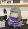 Mochila Ligera para Deportes al Aire Libre Mochila para Viajes Cortos Hombres y Mujeres Empalme Color Contrastante Casual Impermeable Bolsa de Montañismo Mochila Escolar