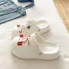 ¡Zuecos de EVA de oso manzana súper lindos! Verano 2026 DIY Birkenstock ropa de exterior, versátil para vacaciones, hace que los pies de las niñas se vean más pequeños