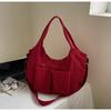 Transfronterizo 2026 Nueva Bolsa de Gran Capacidad Bolso de Hombro de Moda Estilo Coreano Bolso Cruzado de Gran Capacidad Bolso de Lona Estilo Ropa de Trabajo