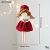Novo chapéu de anjo de tecido de Natal, ornamento único para meninas, decorações temáticas de Natal para casa e festas
