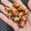 Cuentas Dispersas de Jade Lutong Diente de Tigre Naranja Tianzhu Cuentas de Barril de Ágata Vintage Cuentas Hechas a Mano Accesorios de Joyería de Columna Recta