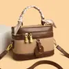 Bolso Caja Color Block Vintage Nuevo 2026 para Mujer, Bolso Cruzado, Bolso de Mano, Diseño de Nicho, Popular Bolso de Hombro de Cuero Patchwork