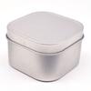 Caja de hierro cuadrada pequeña con diseño de ventana, venta al por mayor, tarro de aromaterapia negro, caja de embalaje para velas, tarro de almacenamiento de grado alimenticio, fabricante