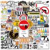 50 Pegatinas Divertidas Transfronterizas Alcoholismo Alcohólicos Graffiti para Maleta Computadora Teléfono Móvil Pegatinas Impermeables