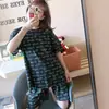 Pijama de verano para mujer, manga corta, shorts, jersey, casual, conjunto de ropa para el hogar para damas, una generación de pelo