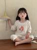 Pijama infantil Amaya de manga corta y pantalón corto, ropa de verano con aire acondicionado, Tencel Lyocell, ropa informal para el hogar.