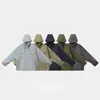 Tendencia de Moda de Verano Versátil Diseño de Color Sólido Chaqueta Ligera con Capucha Protección Solar Unisex Alta Calidad