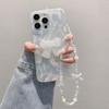 Funda para teléfono móvil Apple 16, iPhone 14, hilo de plumas de lujo, 12, cadena de lazo tridimensional, 13, dura, 11, comercio exterior, mujer