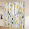Temu siyin jit 2 piezas estampado arte estético abstracto línea dormitorio sala de estar cortina de piso