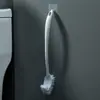 Cepillo de Toiletas Grueso de Doble Cara con Mango Largo para Limpiar Esquinas, Cepillo de Limpieza para Baño para Espacios Curvos