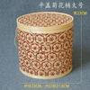Fábrica de origen bambú pastel de siete semillas tetera hecha a mano empaque de té Pu'er caja de regalo té a granel especial almacenamiento