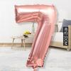 Decoración de fiesta de cumpleaños globo digital de película de aluminio de 16 pulgadas bebé cumpleaños infantil cumpleaños de adulto globo dorado de papel de aluminio