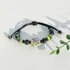 Pulsera de Cerámica Jingdezhen Nueva Pulsera de Cerámica China Joyería Estudiante Estilo Tíbet Cuerda Trenzada a Mano Puesto Regalo para Estudiante