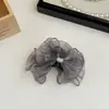 Pinza para el Cabello de Malla con Lazo Estilo Princesa, para Recogido a Medio Hacer, Pinza de Tiburón, Pinza de Moda Versátil Coreana, Accesorio para el Cabello