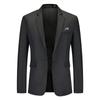 Ventas Directas de Fábrica 2025 Nueva Moda Color Puro Trajes para Hombre Aliexpress Transfronterizo Talla Grande Trajes de Negocio Hombres al por Mayor