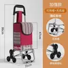 Carrito de Compras para Personas Mayores, Carrito Pequeño para Comestibles, Carro de Mano Doméstico para Subir Escaleras, Carrito Plegable Portátil, Carrito Pequeño para Carga