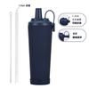 2026 Nuevo Taza Térmica Transfronteriza de 830 ml de Gran Capacidad Botella de Agua Portátil con Asa Magnética con Agujero Grande para Sorber Perlas