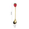 Cuchara tenedor de acero inoxidable, vajilla, juego de cuchara y tenedor de frutas de dibujos animados, cuchara para mezclar café, tenedor de frutas, cuchara de postre