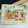 [Hebei] Shijiazhuang Chengde Qinhuangdao Atrações Turísticas Lembrancinhas Adesivos de Geladeira de Madeira Presentes Criativos Atacado