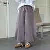 Pantalones deportivos para niña YOJIA, nuevos y elegantes pantalones de chándal a rayas estilo jogger para otoño 2026, pantalones para niños para otoño