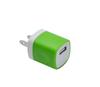 Los fabricantes recomiendan color sencillo y doble usb5v1A fuente de alimentación pequeño cuadrado cabezal de carga USB color personalizado cargador de teléfono móvil