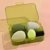 Não. 55 Esponjas de Maquiagem Mágicas que Não Absorvem Base, Esponja Puff de Maquiagem, Ferramenta Angulada Macia para Aplicação Seca e Úmida